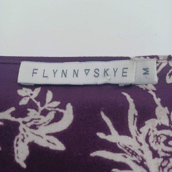 Flynn Skye That's a Wrap Crop Top Wine Floral Women's M Boho Festival Hippie - Picture 10 of 12